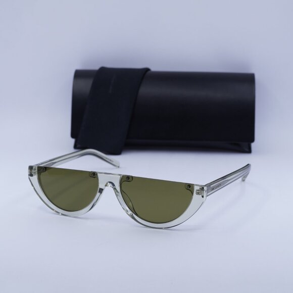 🕶️ New Saint Laurent SL563 003 Sunglasses - Transparent Light Green Frame - Picture 10 of 10